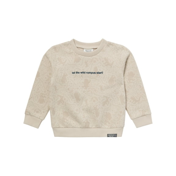 Modern Moments x Where the Wild Things Are Baby and Toddler Neutral Elevated Sweatshirt, Sizes 0/3 Months - 5T