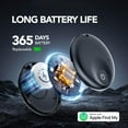thumbnail image 6 of Wrong Duck Air Tag Key Finder 4Pcs, Air Tracker Tag Compatible with Apple Where is App (iOS Only), Suitcase Tracker for Luggage/Bags/Keys, One-Year Battery Life (Black-4Pcs), 6 of 8