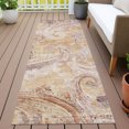 thumbnail image 6 of Addison Rugs Chantille Indoor/Outdoor Transitional Paisley Copper Machine Washable Runner Rug, 2'3" x 7'6", 6 of 7