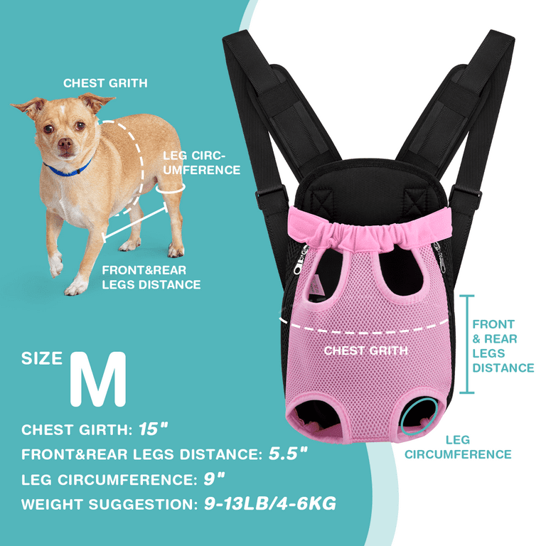 CshidWorld Adjustable Pet Dog Carrier Backpack for Small Medium Cats Dogs Puppies Pink Walmart