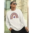 thumbnail image 2 of Halloween Rainbow W Ghost Sweatshirt Men -Image by Shutterstock, Male Medium, 2 of 4
