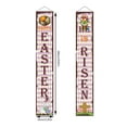 Syinda Easter Front Door Welcome Sign Flag Retro Crucifixes He …