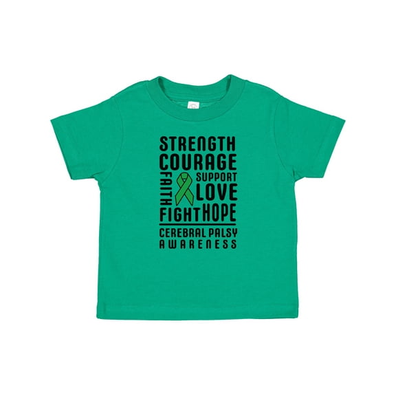 Inktastic Cerebral Palsy Awareness Strength Support and Courage Boys or Girls Baby T-Shirt