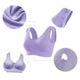 thumbnail image 4 of Sports Bras Comfort Bras for Women Seamless Wireless Sleep Yoga Bras with Removable Pads 1/3-Pack for Workout Athletic Fitness Gym S-3XL, 4 of 6