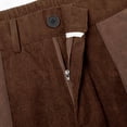 thumbnail image 3 of Men's Patchwork Cargo Pants Corduroy Ripstop Outdoor Adventure Wear Casual Hiking Work Pants with Multi Pockets(No Belt) Brown, 3 of 7