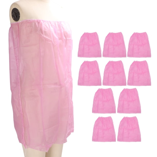 Conjunto de Envolta de Sauna Desechable, 10 piezas de Sudor Humeante de Sudor de Sudor individualme PAQUETE DE BAÑO DESECHABLE ROSA PARA BRONCEARSE