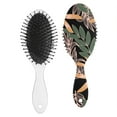 thumbnail image 2 of Floral Anti-Frizz Paddle Brush - Round-Tip Bristles for Painless Detangling, Durable Design, 2 of 6