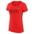 thumbnail image 2 of Women's G-III 4Her by Carl Banks Red Atlanta Falcons Dot Print Lightweight Fitted T-Shirt, 2 of 3