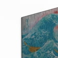 thumbnail image 2 of Luxe Metal Art 'The Great Teal Wave' by Porter Hastings, 24"x16", 2 of 7