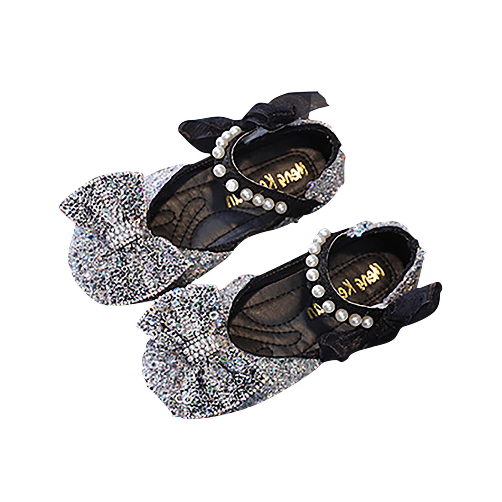 CFXNMZGR girls sandals performance dance shoes for girls childrens shoes pearl  rhinestones shining kids princess shoes baby girls shoes for party and  wedding 