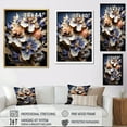 thumbnail image 4 of Designart "Gilded Petals: Irises With A Touch Of Luxury" Irises Floater Framed Wall Decor, 4 of 5