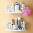 thumbnail image 2 of Hongchun 1pc Self Adhesive Plastic Bathroom Wall Shelf, 2 of 5