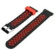 thumbnail image 3 of Correa de reloj inteligente Bling Bling silicona transpirable a prueba de sudor negro y rojo, 3 of 12