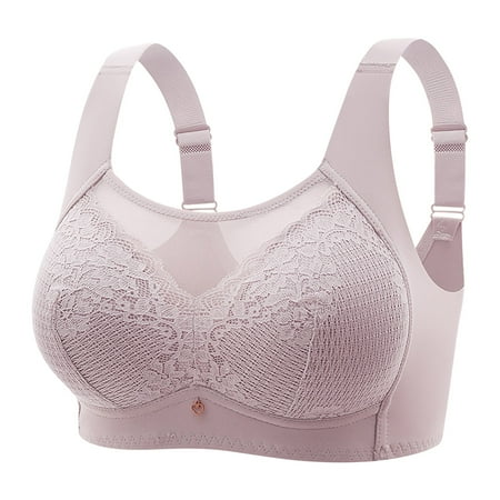 GENGING Bras Clearance Bralette for Women Bra Large And Thin Without Steel Ring Fall Tops With Side Folding And Fading Full Cup Bra