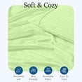 thumbnail image 5 of 600 Thread Count Egyptian Cotton Flat Sheet – 1 Piece, Stripe Sage Green Twin Size (66" x 96"), 5 of 5