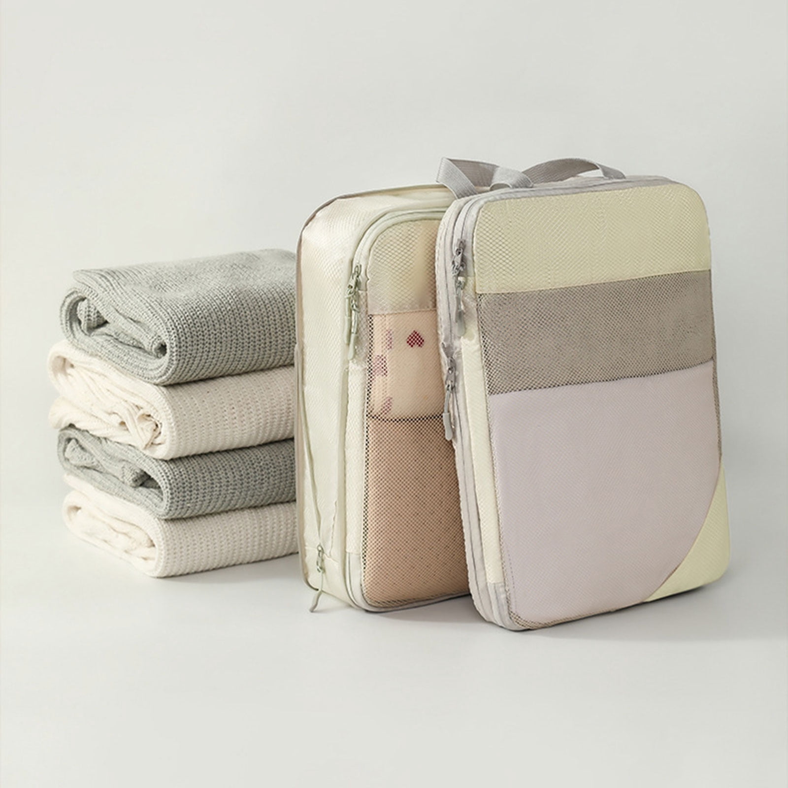 UNTERING Travel Storage Bag 5Pcs/Set Lightweight Packing Cubes For Efficient Suitcase Organization Expandable Travel Organizers Portable Storage Bag