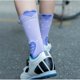 thumbnail image 5 of Naiovety 1 par de bicicletas femeninas ciclismo calcetines antideslizantes algodón al aire libre reflectante montar carreras entrenamiento moda Type2 NO2 Naiovety OD026736-02, 5 of 6