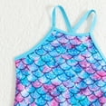 thumbnail image 6 of Hiijoy Little Girls Swimsuit Scales Print Tankini Top Skort Bathing Suit Swimwear, 6 of 6