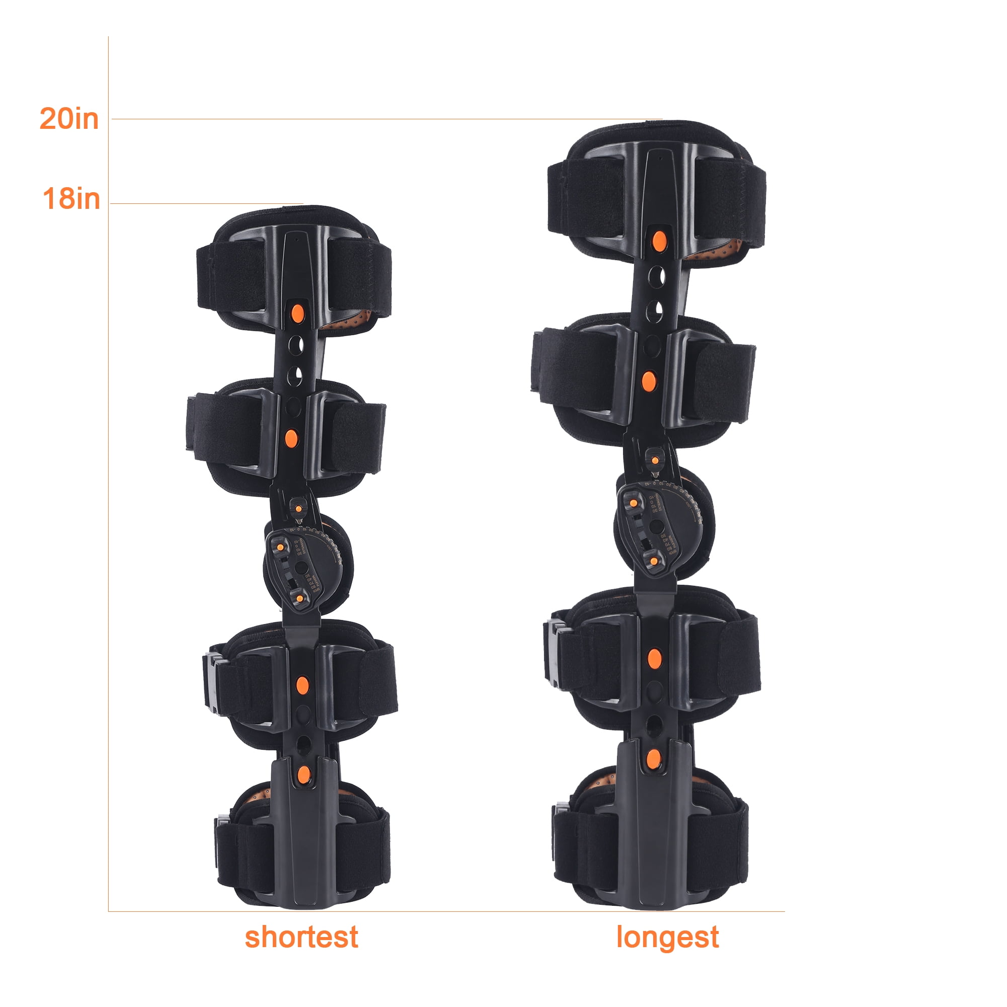 Hinged ROM Knee Brace,Unloader Knee Brace,Knee Immobilizer Brace,ACL, MCL and PCL Injury, Adjustable Orthopedic Support Stabilizer After Surgery