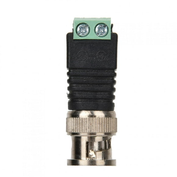 Dioche BNC Male Adapter, BNC Connector, With + - Positive And Negative Poles For Household Converters Security