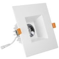 thumbnail image 6 of Maxxima 6” Ultra-Thin Recessed Anti-Glare LED Downlight Canless IC Rated 1300 Lumens 5 Color Temperature Select 2700K/3000K/3500K/4000K/5000K Dimmable Square White Trim 90 CRI 5CCT Slim J-Box Included, 6 of 10