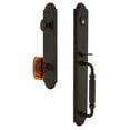 thumbnail image 4 of Grandeur Arc F Grip Single Cylinder Handleset with Baguette Amber Knob, 4 of 5