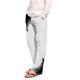 thumbnail image 1 of Pantalones de pijama largos de poliéster para hombre, informales, con estampado a cuadros, holgados y deportivos., 1 of 4