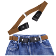 thumbnail image 6 of Buyless Fashion Kids Boys Girls No Buckle Adjustable Elastic Dress Stretch Belt 4 Pack - 5098-4-CML/CHR/NVY/NVY-WHT, 6 of 6