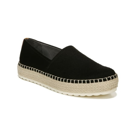 

Dr. Scholl s Womens Sunray Faux Suede Slip On Platforms Black 6 Medium (B M)