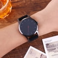 thumbnail image 2 of SHOWERORO Black Simple Watch Analog Quartz Watch 1Set Timekeeping for Meeting Room, 2 of 7
