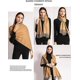 thumbnail image 2 of Bufanda de cachemira cálida de invierno para mujeres y hombres Chal de pashmina suave 200 cm x 70 cm BRILLAR, 2 of 4