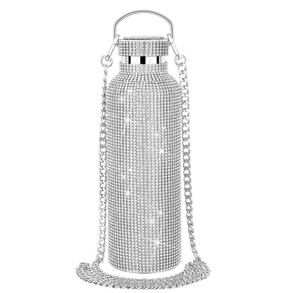 Lightweight Rhinestone Insulated Flask Rhinestone Water Bottle Drinking Bottle for Women Girls Present