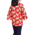 thumbnail image 4 of Hauts Tissés pour Fille Junior Imprimé Rouge, 4 of 4