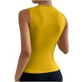 thumbnail image 5 of Plebaso Women's Tank Tops High Neck Ruched Sleeveless Shirts Slim Casual Basic Tees Tops for Going Out, 5 of 5