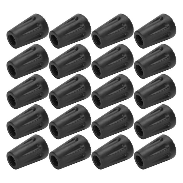 Heavy Duty Walking Stick Tips,20pcs/Pack Heavy Duty Rubber Cane Tips Walking Stick Tips Sleek Aesthetic