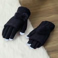 thumbnail image 2 of Yanyanz Gloves Mittens, Womens Thermal Gloves Warm Lined Knit Gloves Elastic Cuff Winter Gloves Knit Warm Lined Gloves, Gloves Black One Size, 2 of 4