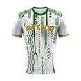 thumbnail image 5 of Zimjoy 2026 Mexico Soccer Jersey for Men Crew Neck Short Sleeve Aztec Calendar Graphic Short Sleeve Fan Shirt for Game Day Travel Streetwear and Casual Wear White L, 5 of 6