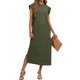 thumbnail image 2 of TaTaai Women's Solid Sleeveless Maxi Dress with Side Pockets Round Neck Ankle Length Flowy Casual Summer Beach Vacation Office Daily Wear Soft Non-See-Through Gift, 2 of 7