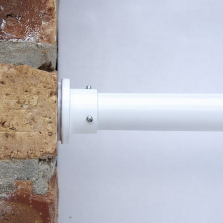 RoomDividersNow Premium Tension Curtain Rod, 48in-80in (White)