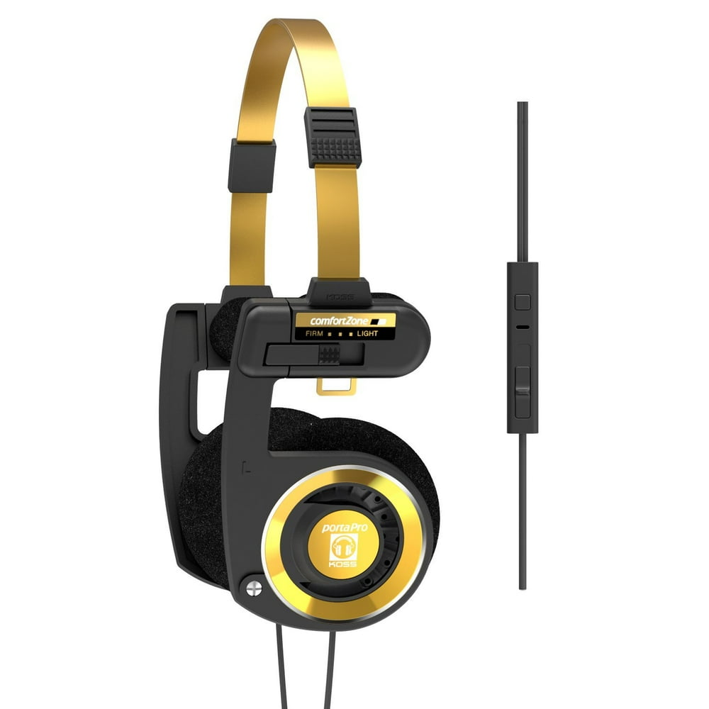 Koss Porta Pro Limited Edition Black Gold Headphones with Microphone