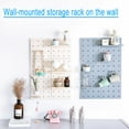 thumbnail image 1 of VALINK Adhesive Storage Rack with Holes 22*22cm Punch-free Wall-mounted Organizer Assemblable Display Board, 1 of 7