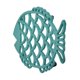 thumbnail image 2 of Zeckos Juego de salvamanteles decorativo de pescado con filigrana de hierro fundido azul turquesa tropical de 2 piezas Zeckos 68304, 2 of 3