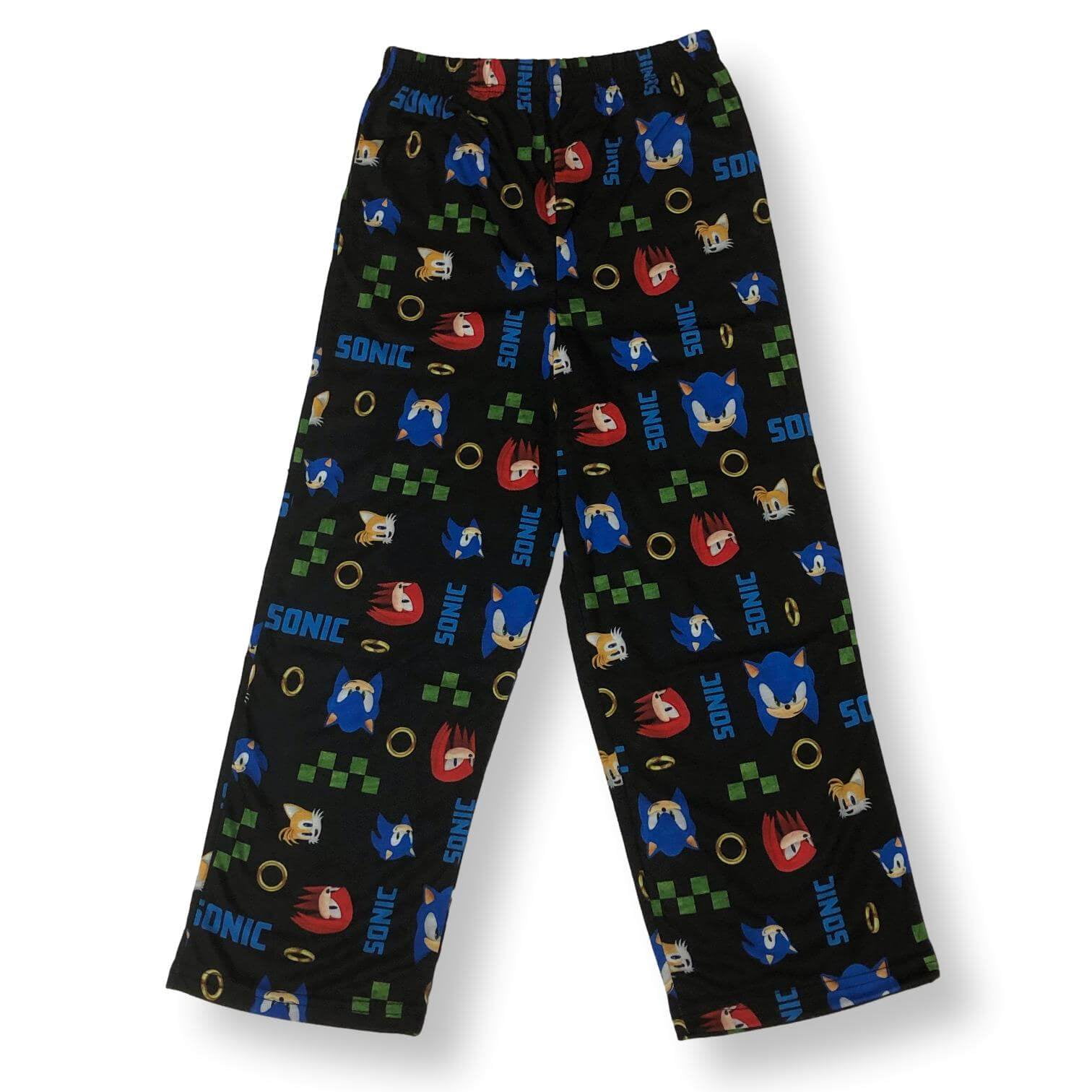 Sonic Pajamas for Boys Short Sleeve Sonic the Hedgehog Kids PJs 3 Piece Set Walmart