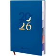 thumbnail image 1 of Agenda 2026 Bluelander con Pestañas, Pasta PU, Azul Marino, 1 of 5