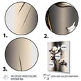 thumbnail image 3 of Designart White Orchid Flower On Golden Beige Paint III Canvas Wall Art, 3 of 5