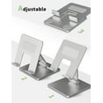 thumbnail image 3 of Support de Tablette pour Bureau, Adapté pour Tablette de 7-13.3 Pouces base en Aluminium Épais, multi-angle Réglable et Pliable, 3 of 9