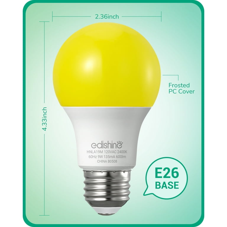 Yellow bug light bulbs walmart new arrivals