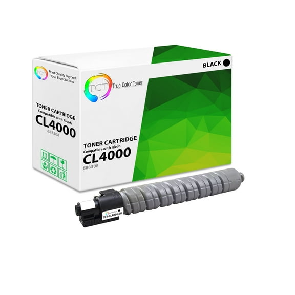 TCT CL4000 Black Toner Cartridge - Premium Compatible Replacement for Aficio Type 145 888308 Black