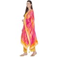 thumbnail image 3 of eloria Floral Pink Woman's Indian Ethnic Chunni, Dupatta, Stole, Scarf Shawl Wrap, 3 of 4
