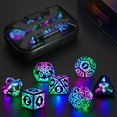 thumbnail image 1 of LED Dice Set ZHOORQI Rechargeable Colorful DND RPG Dice, 1 of 8